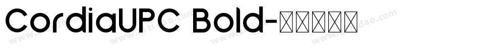 CordiaUPC Bold字体转换